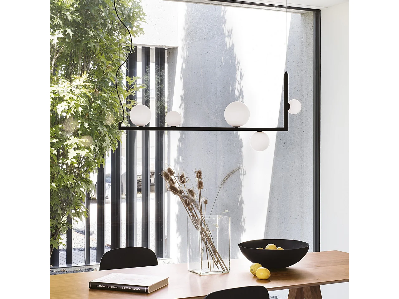 Ideal Lux BIRDS Globe Bar Pendelleuchte Schwarz