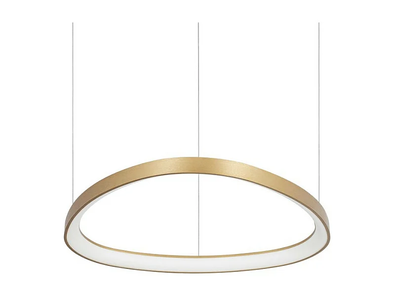 Lámpara colgante LED decorativa integrada, latón, 3000K