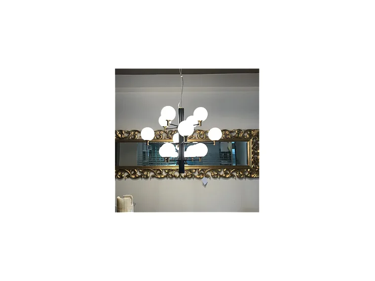 Ideal Lux Copernico Plafonnier à 12 ampoules à bras multiples, noir, G9