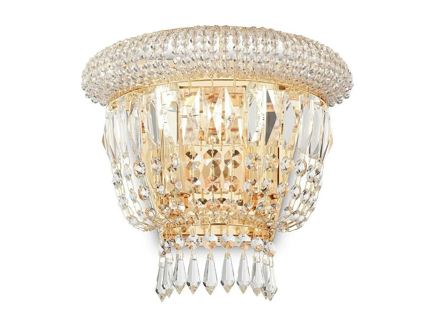 Ideal Lux Dubai Applique murale à 2 ampoules en laiton, E14