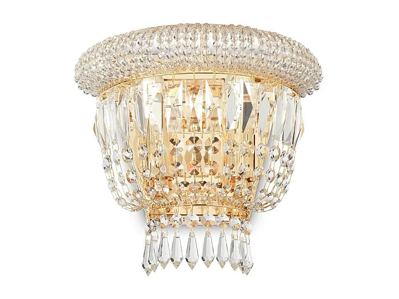 Ideal Lux Dubai Applique murale à 2 ampoules en laiton, E14