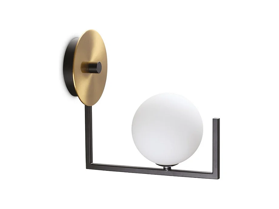 Ideal Lux BIRDS Lampada da parete globo nera
