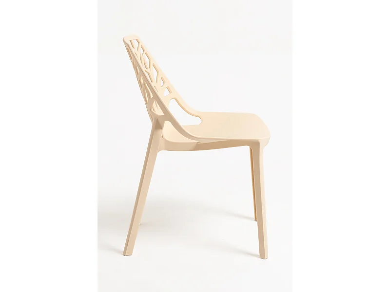 Sillas Jardín - Silla Hissar Polipropileno - Beige