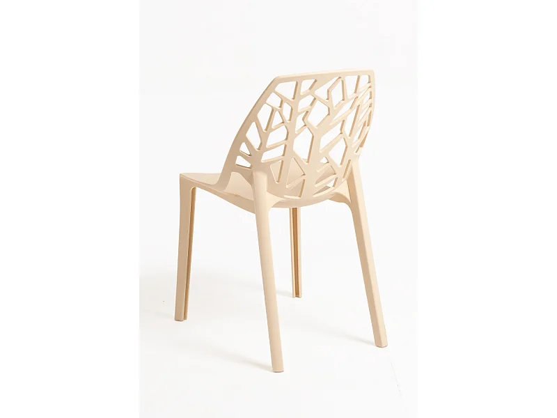 Sillas Jardín - Silla Hissar Polipropileno - Beige