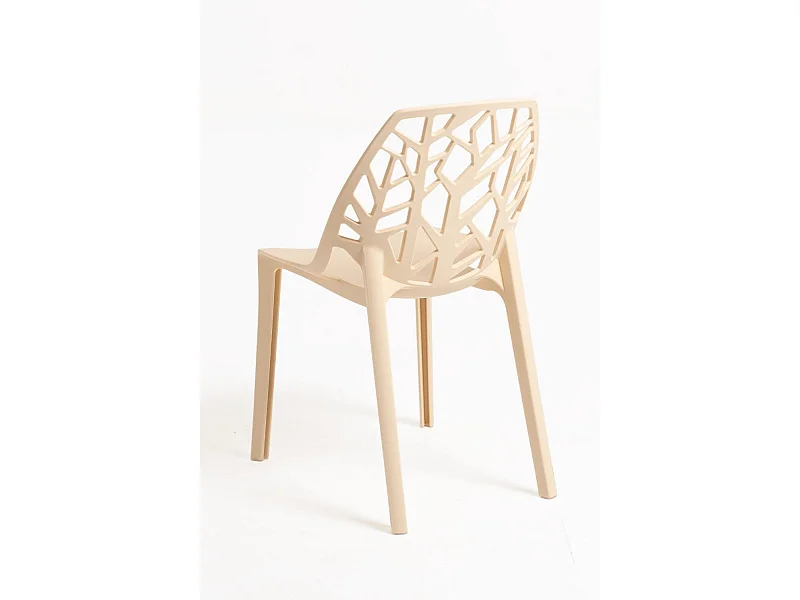 Sillas Jardín - Silla Hissar Polipropileno - Beige