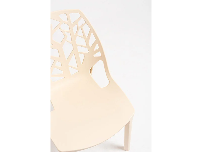 Sillas Jardín - Silla Hissar Polipropileno - Beige
