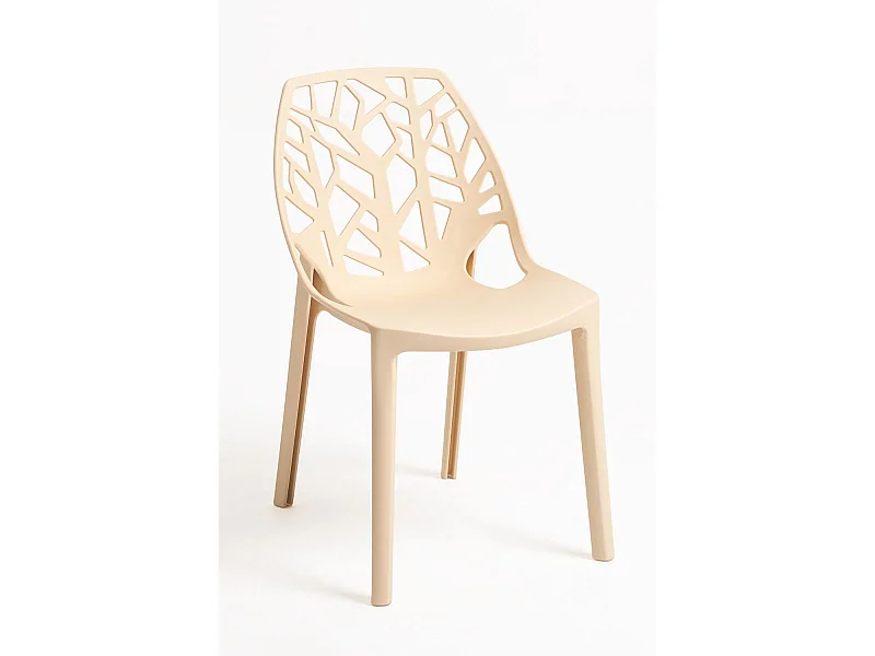 Sillas Jardín - Silla Hissar Polipropileno - Beige