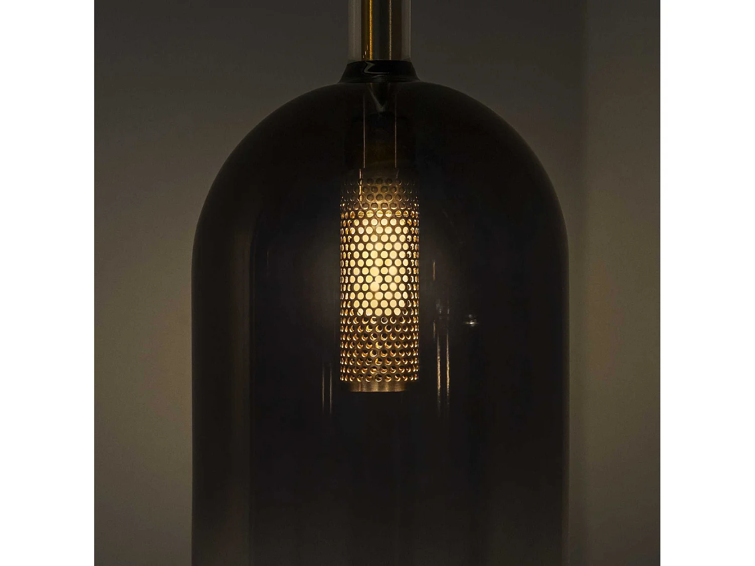 Ideal Lux EMPIRE Plafoniera a sospensione Dome Cilindro Nera