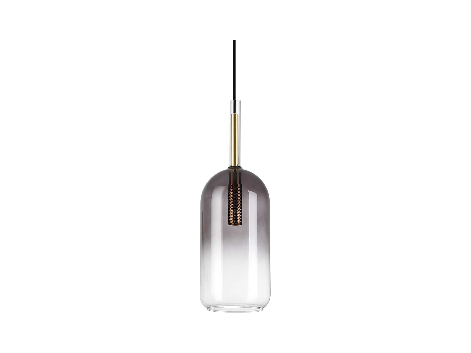 Ideal Lux EMPIRE Plafonnier Suspendu Cylindre Dôme Noir