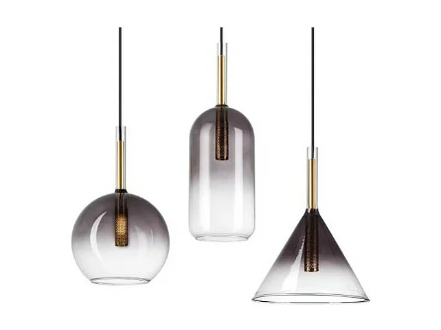 Ideal Lux EMPIRE Plafonnier suspendu Dome Sphère noir