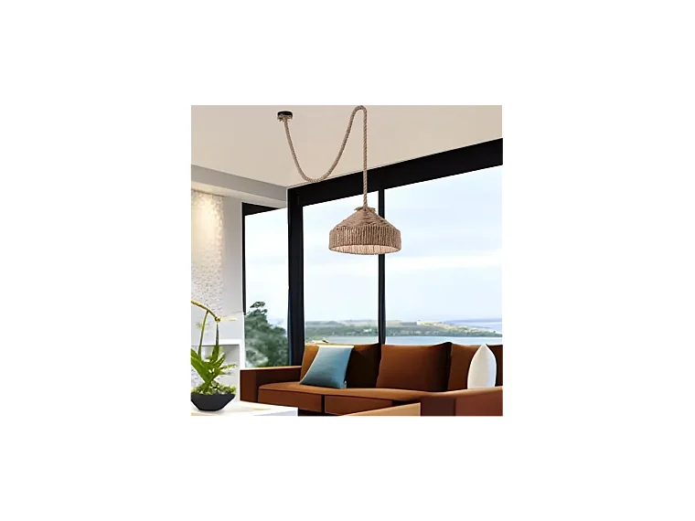 Ideal Lux Canapa - Sospensione a soffitto a cupola a 1 luce marrone, E27