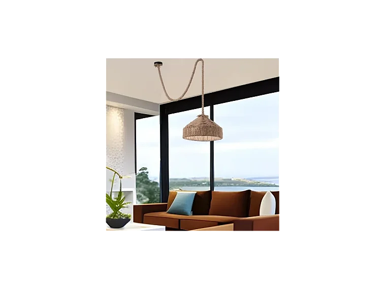 Ideal Lux Canapa - Sospensione a soffitto a cupola a 1 luce marrone, E27