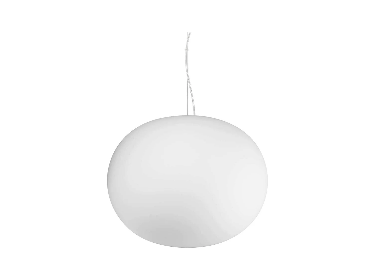Ideal Lux COTTON Plafonnier Suspendu Globe Blanc 40cm