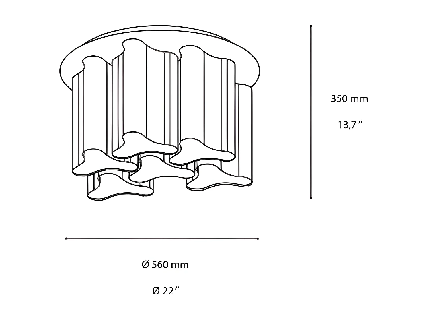 COMPO PL6, Plafondlamp, Ideal Lux