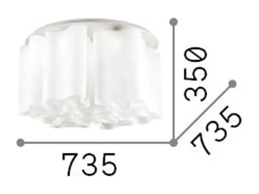 COMPO PL10, Plafondlamp, Ideal Lux