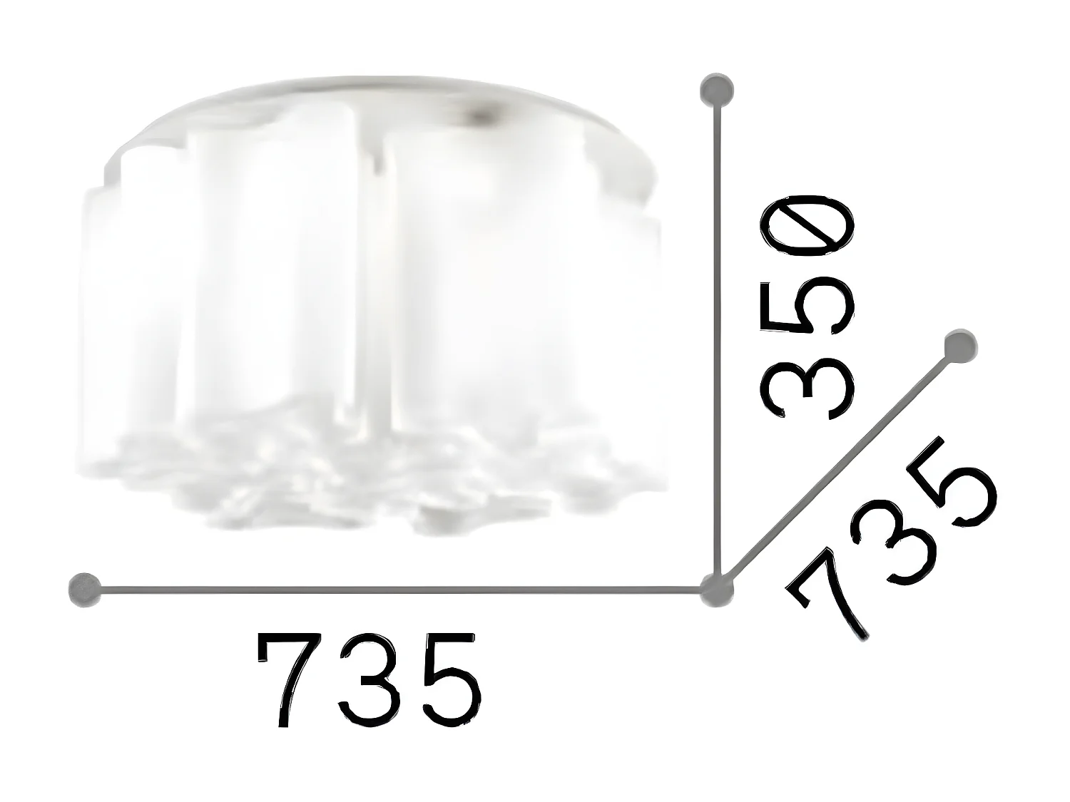 COMPO PL10, Plafondlamp, Ideal Lux