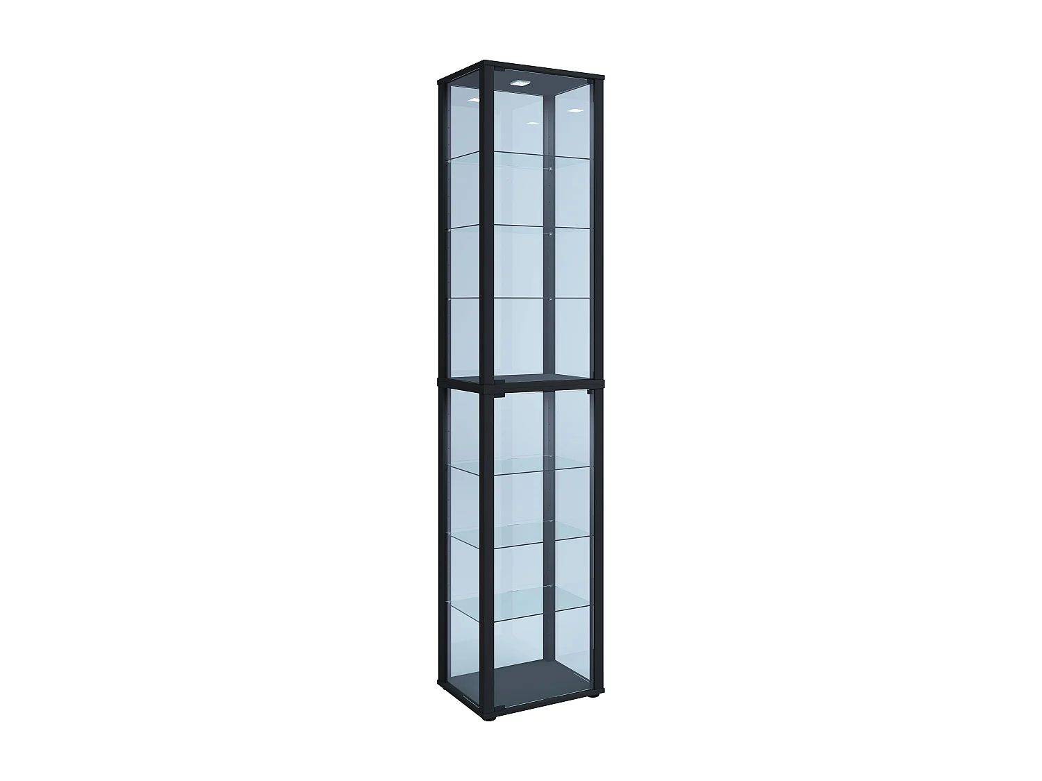 Standing cabinet Kavisa Black H. 227 x W. 50 x D. 38 cm