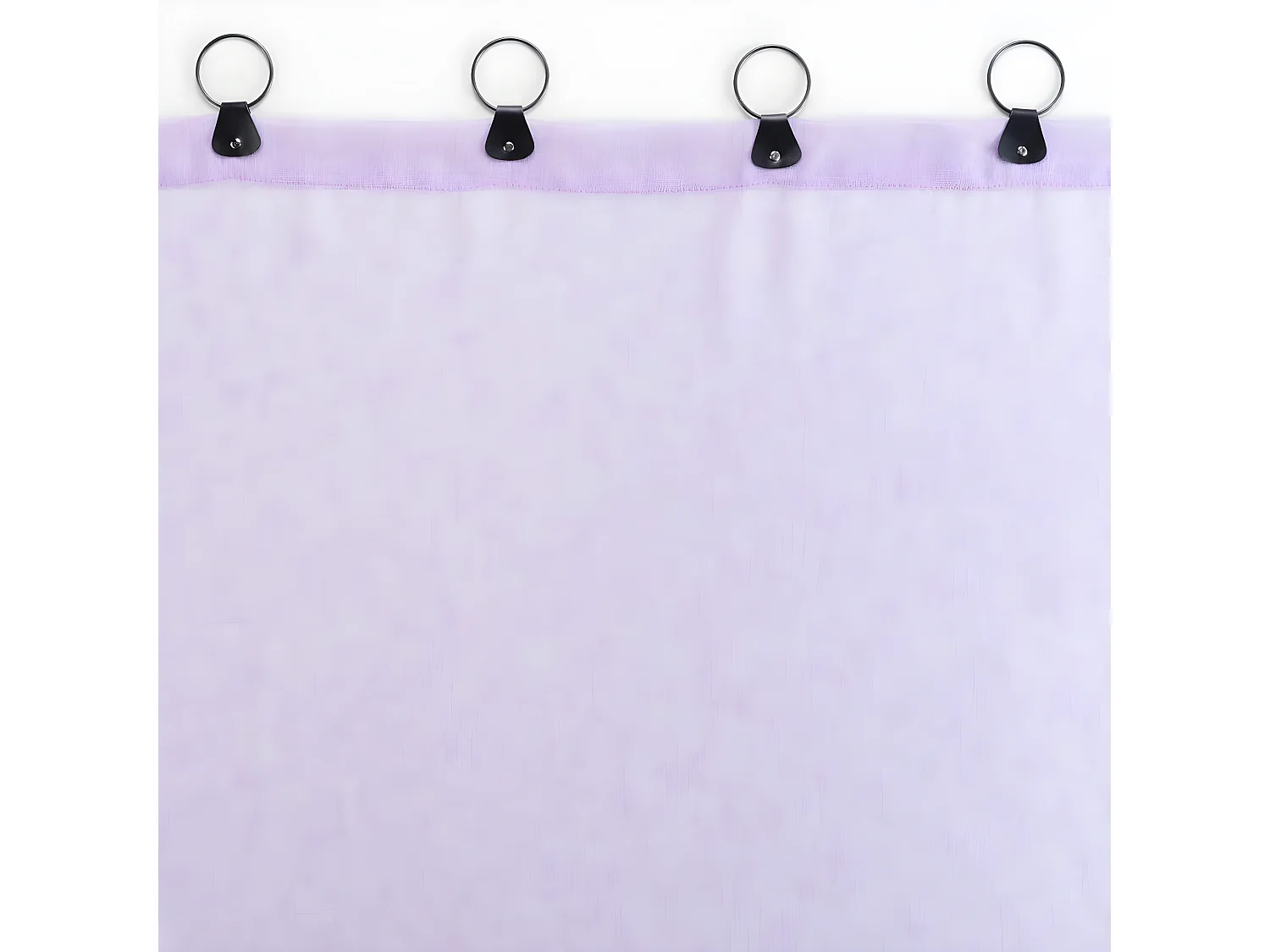 Rideau Voilage à Anneaux "Linka" 140x240cm Lilas