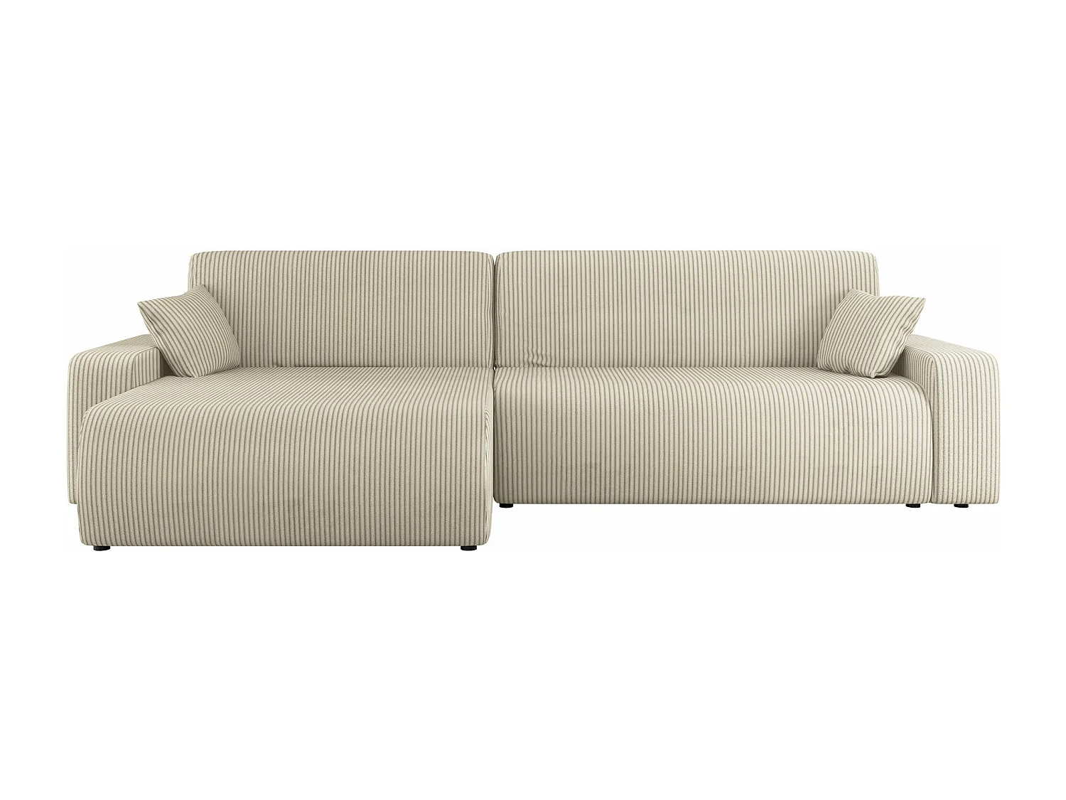 Canapé d'angle Shelton 108, Brun clair, Disponible, 274x145x82cm