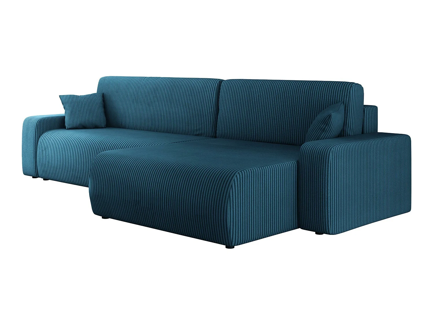 Sofá rinconero Doctral I, Azul, Función de descanso, Almacenaje