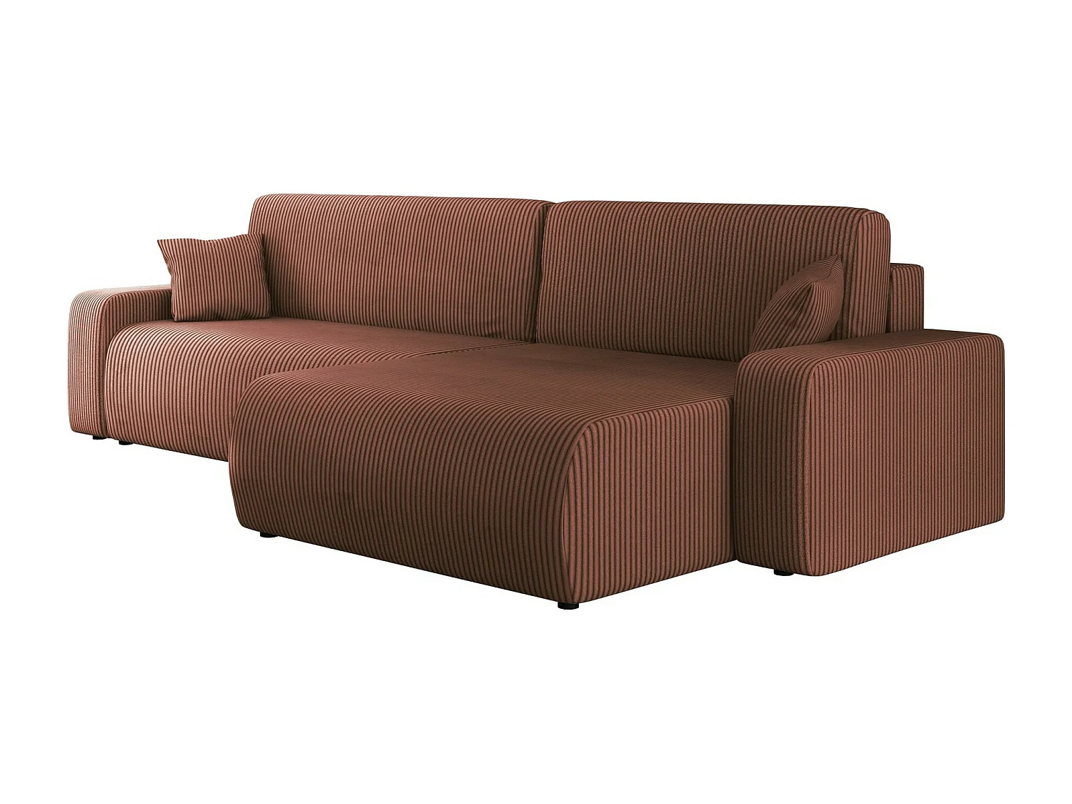 Ecksofa mit Bettkasten und Schlaffunktion - 274x145x82 cm - Poso 29 - Piano
