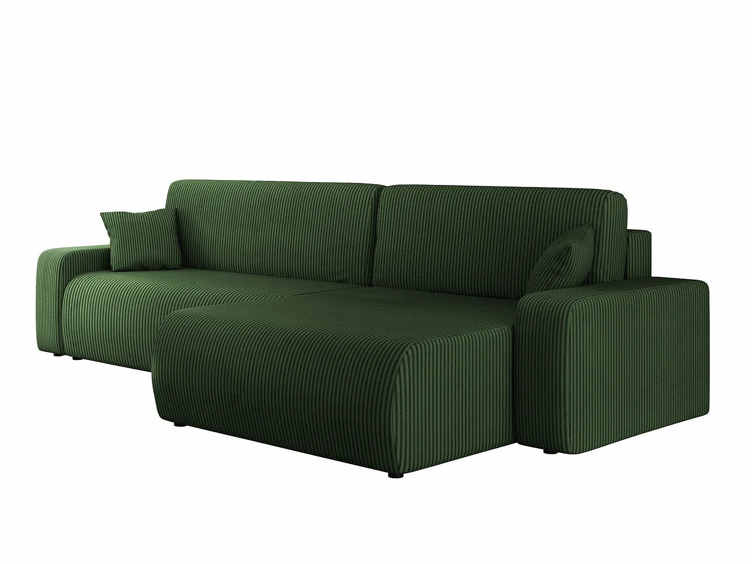 Sofá rinconero Doctral I, Verde, Función de descanso, Almacenaje