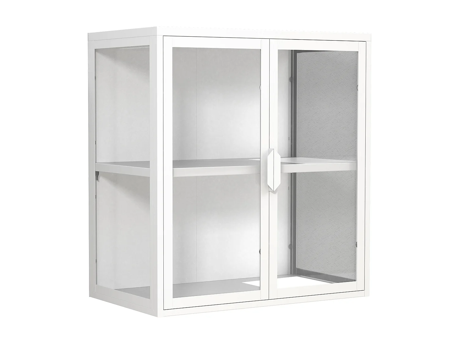 Stahl Wandvitrine Hängevitrine Vitrine Glas Flokas