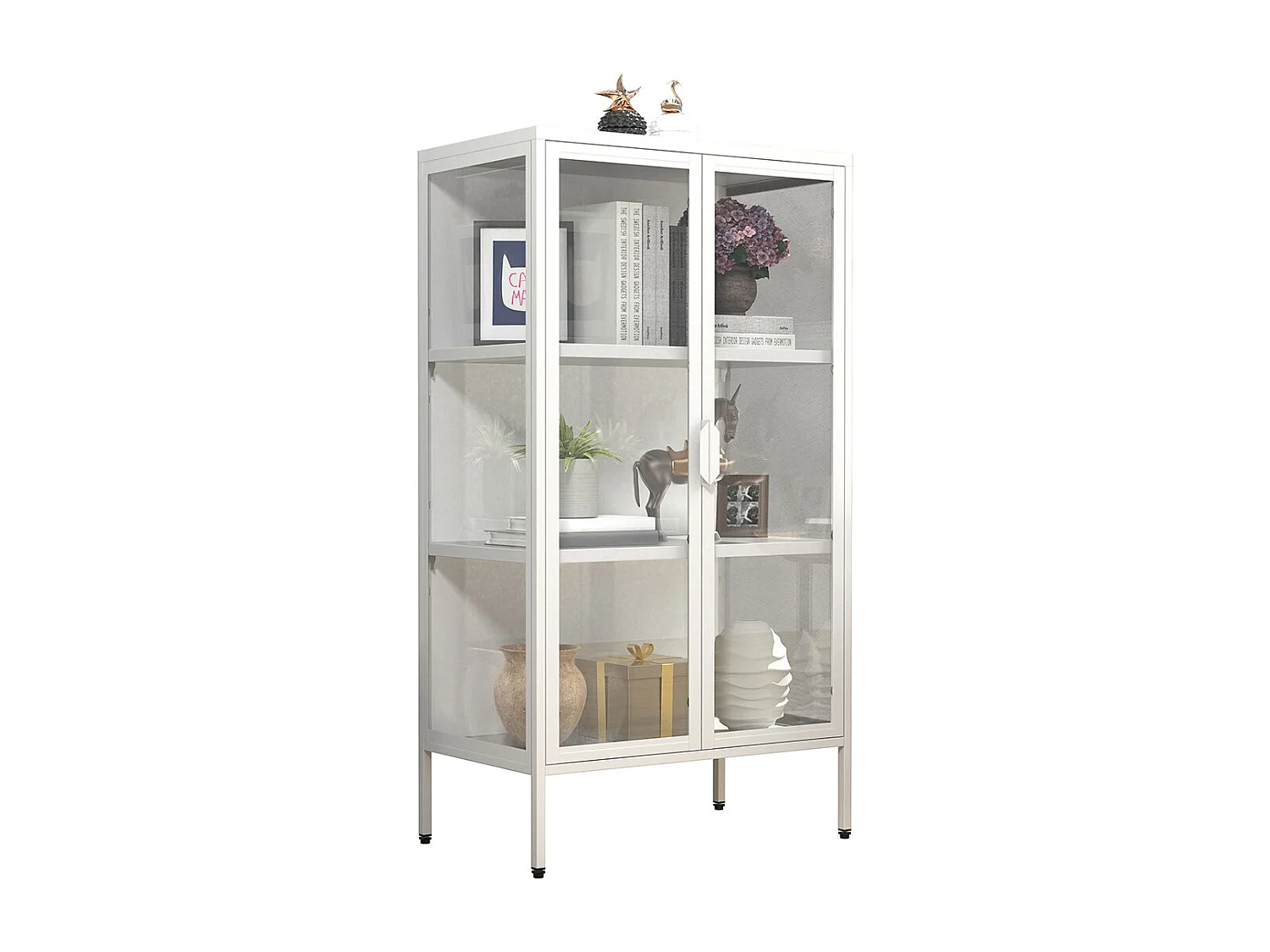 Stahl Glas Standvitrine Vitrine Schaukasten FlokaM