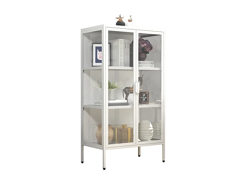 De vitrine van het staalglas Floka M