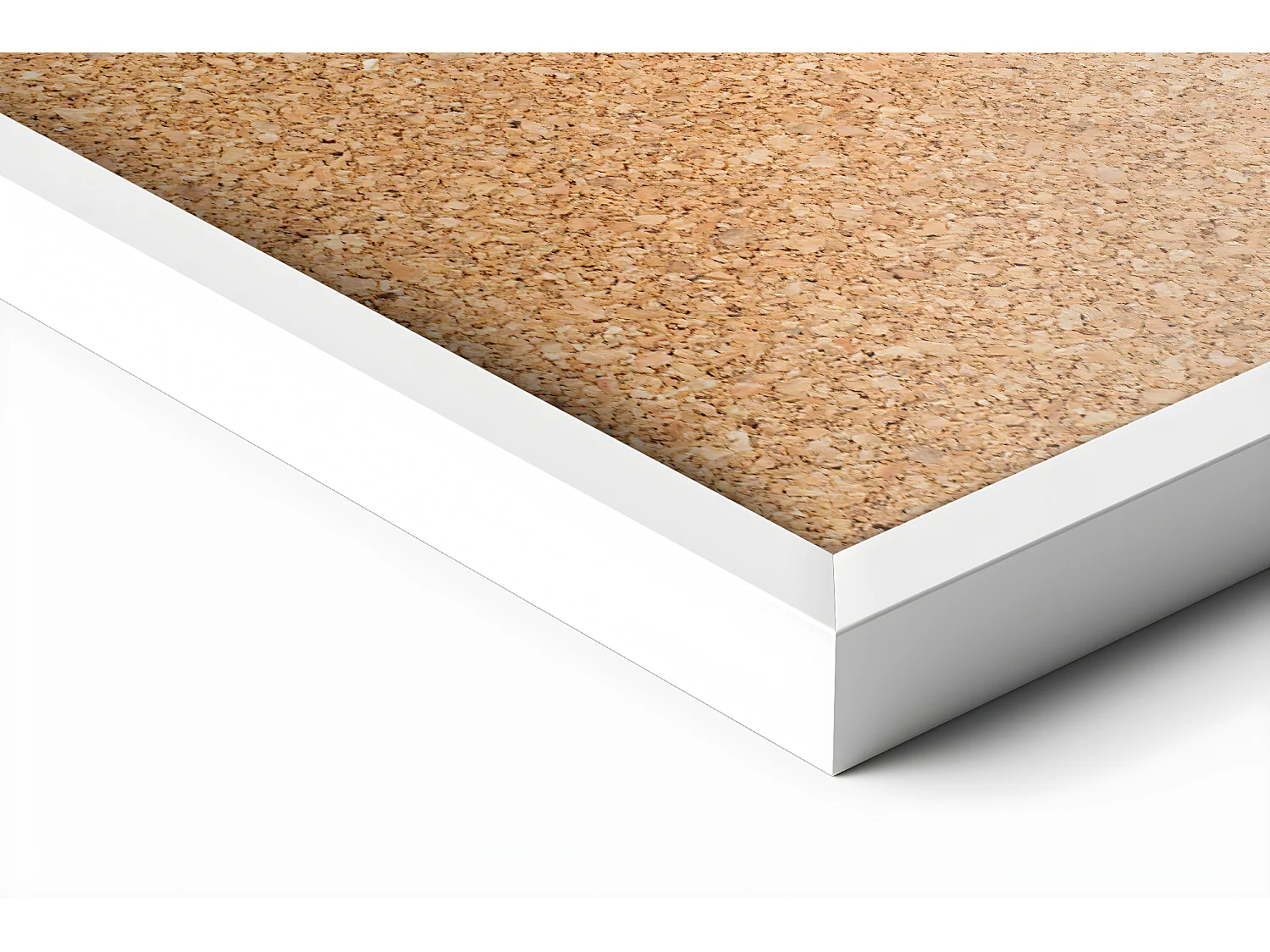 Große Korktafel 120x90 in weißem Rahmen, vertikale horizontale Montage + Stifte XXL-Korktafel für Zuhause und Büro, ästhetische Organisation von Notizen