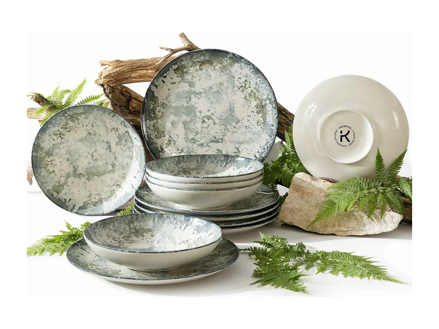 Tafelservice 6 Personen 12-tlg FINGO