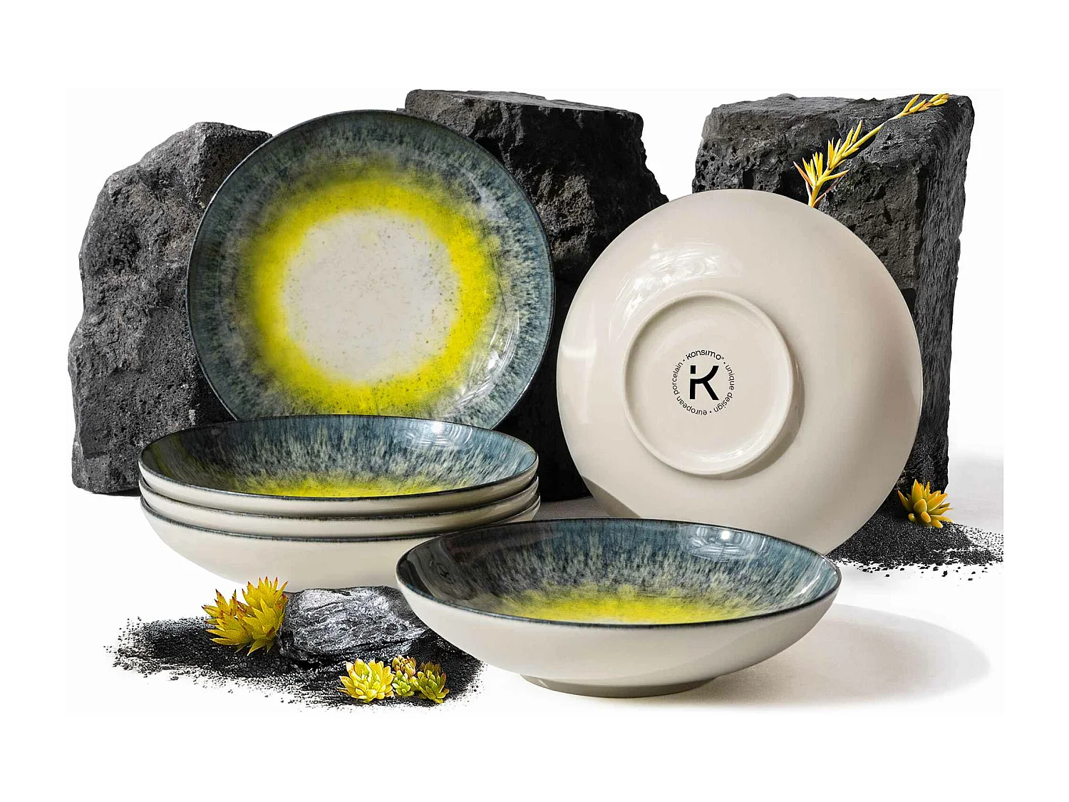 Teller-Set 6-tlg Suppenteller LORENT