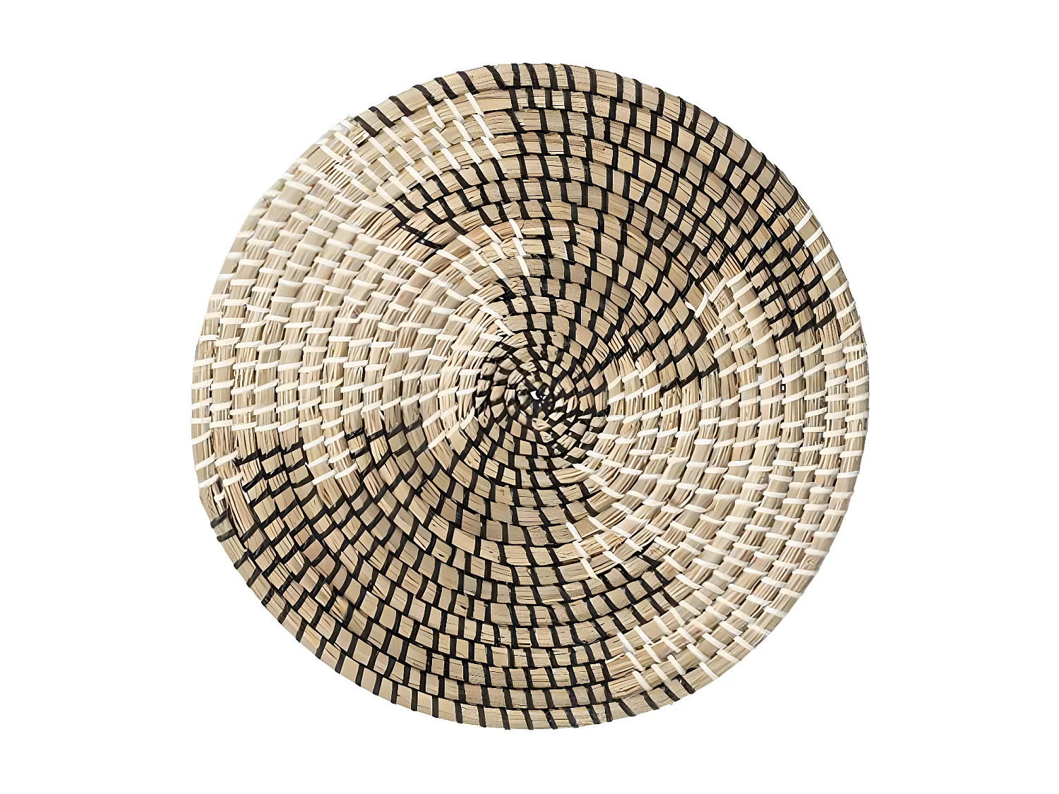 Set de Table Déco en Osier "Vannerie" 35cm Noir