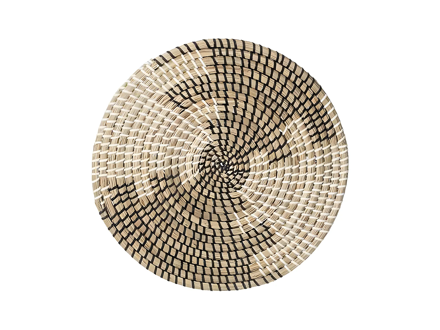 Set de Table Déco en Osier "Vannerie" 35cm Noir