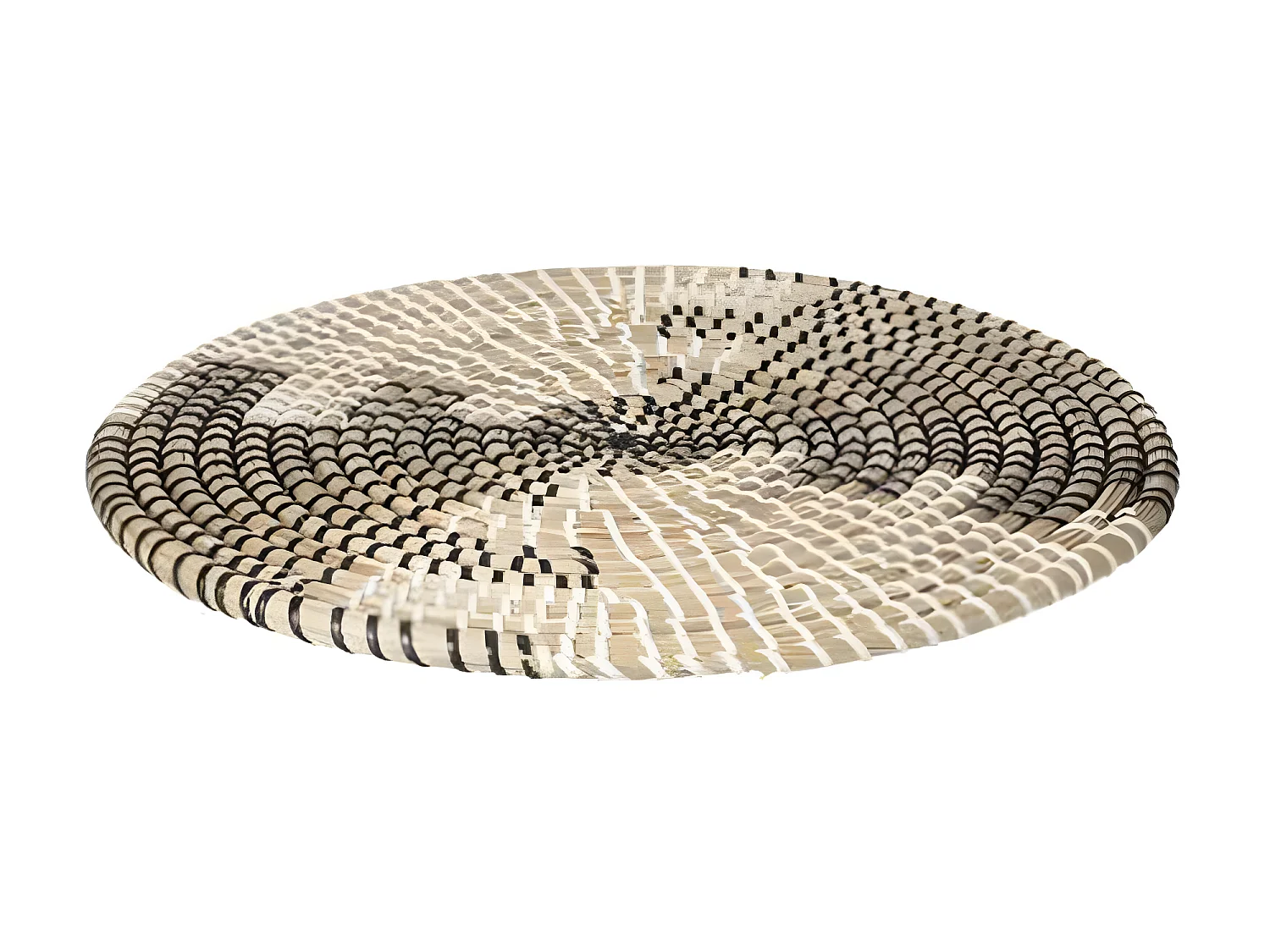 Set de Table Déco en Osier "Vannerie" 35cm Noir