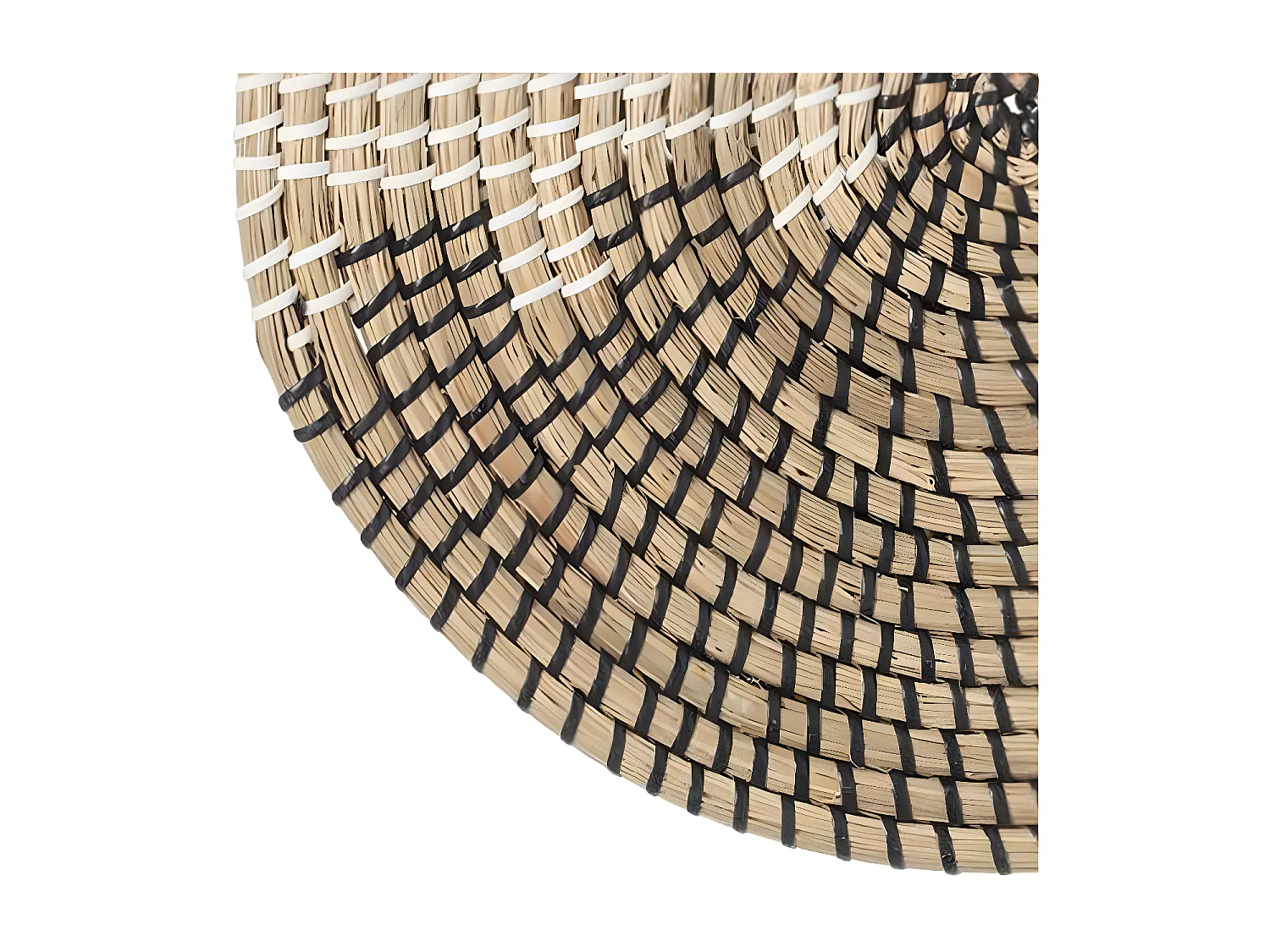 Set de Table Déco en Osier "Vannerie" 35cm Noir