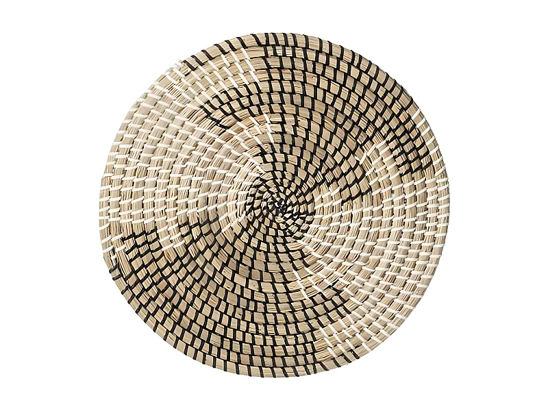 Set de Table Déco en Osier "Vannerie" 35cm Noir