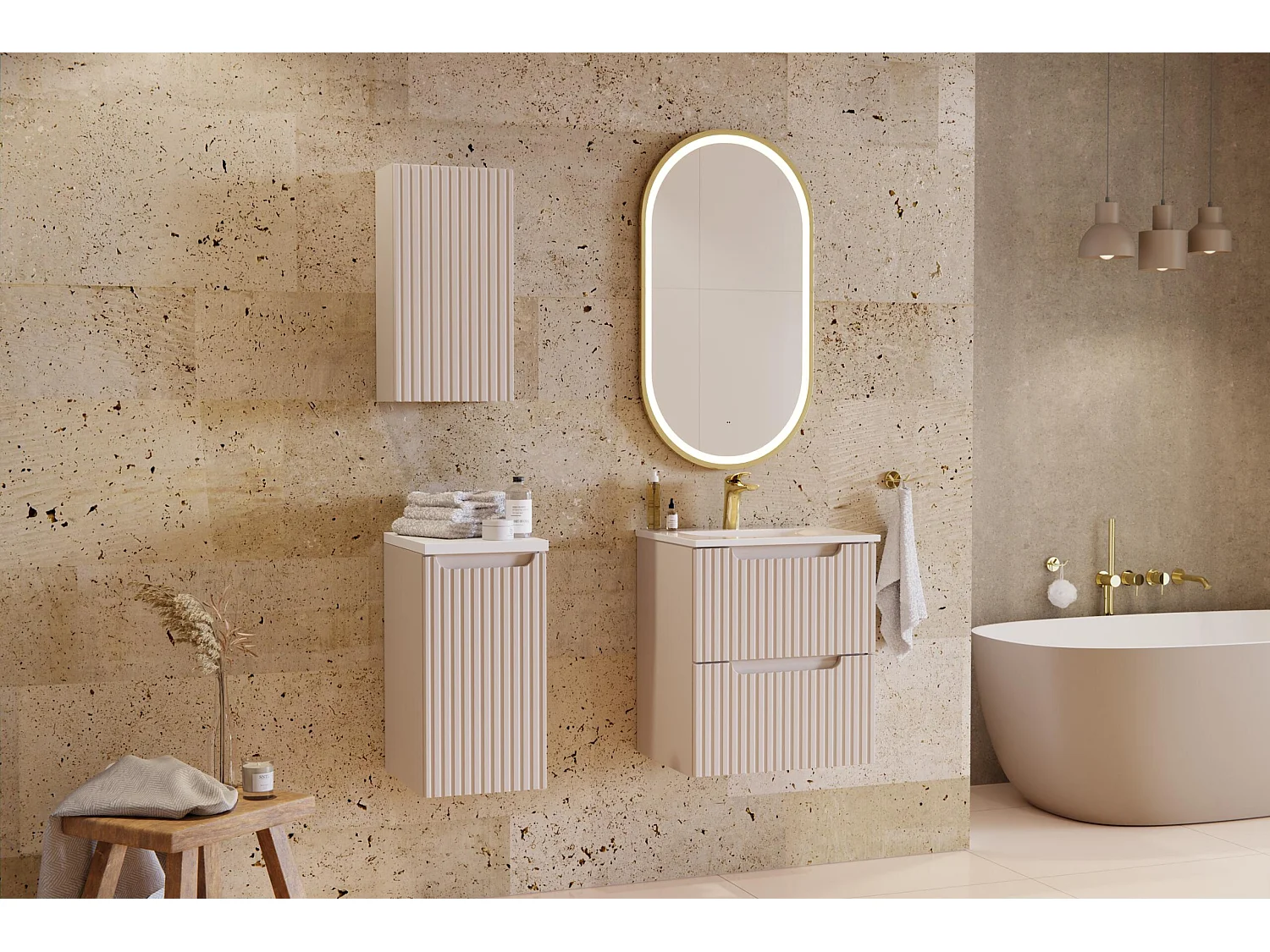 Armoires Latérales NOVA SCAB20 1D 20x19x57 Clair naturel