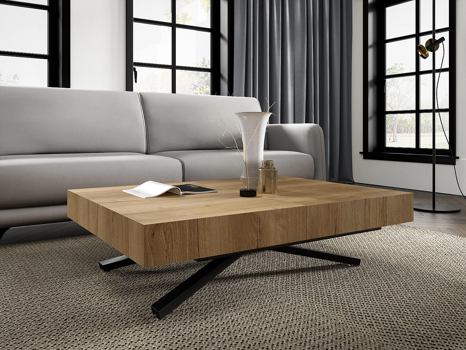 Mesa De Centro SANNA X CT80 80x200x80 Beige