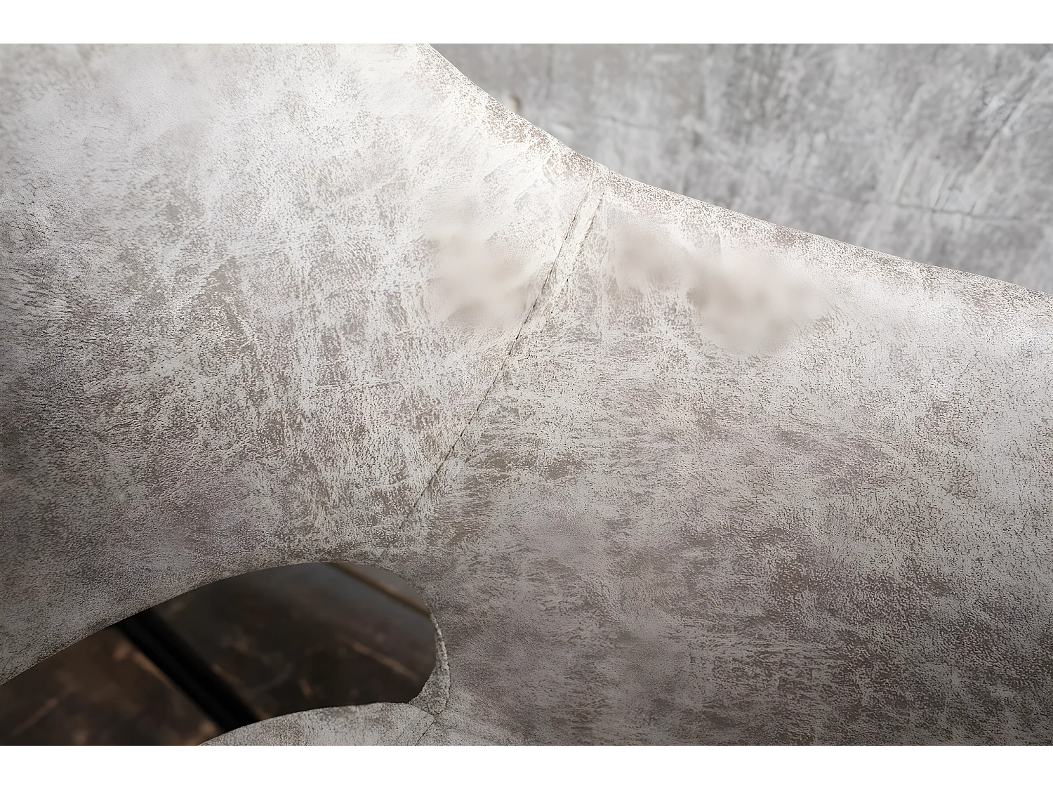 Chaise - blanc crème microfibre - ZAJA