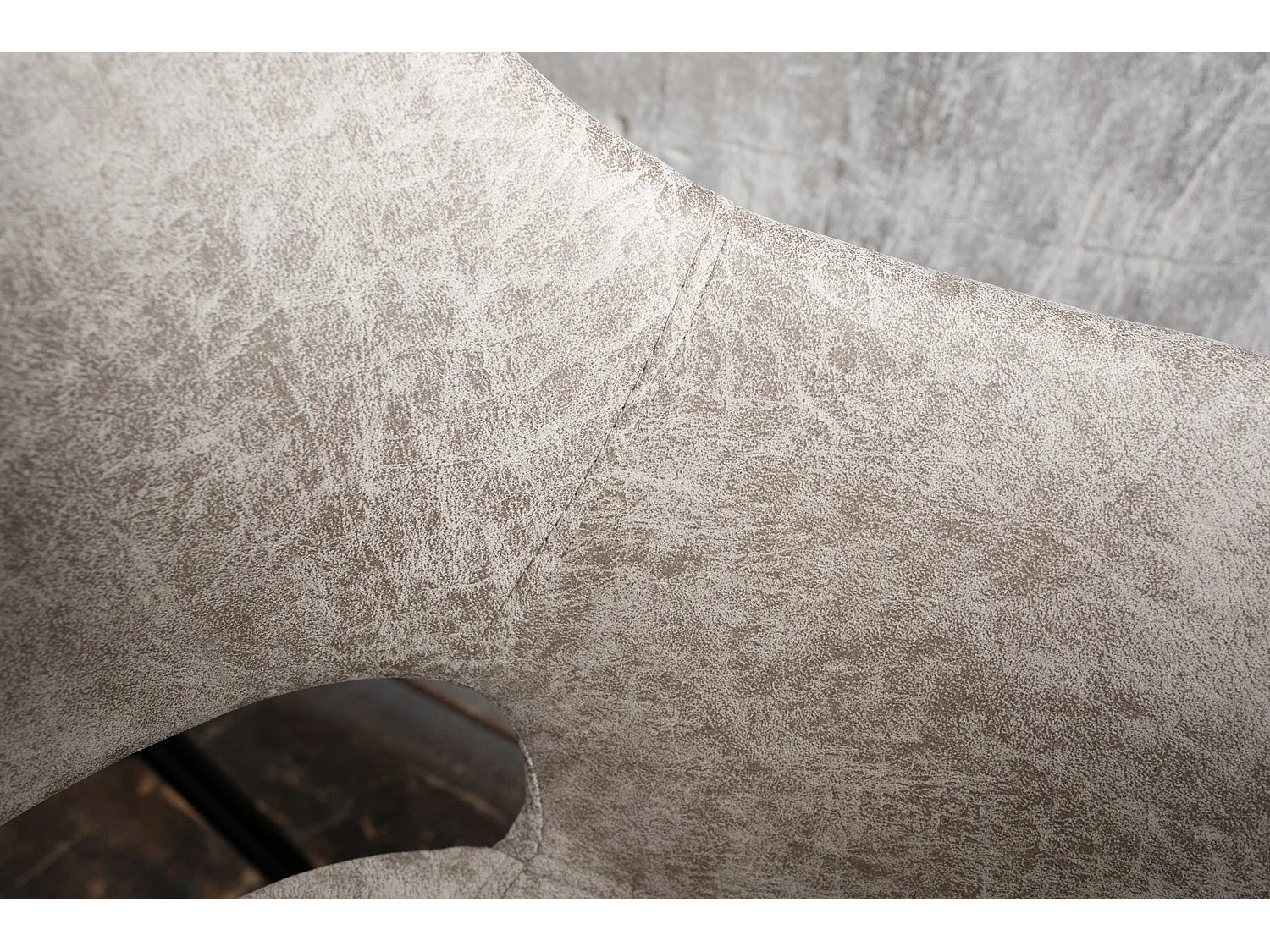 Silla tapizada - blanco crema microfibra - ZAJA