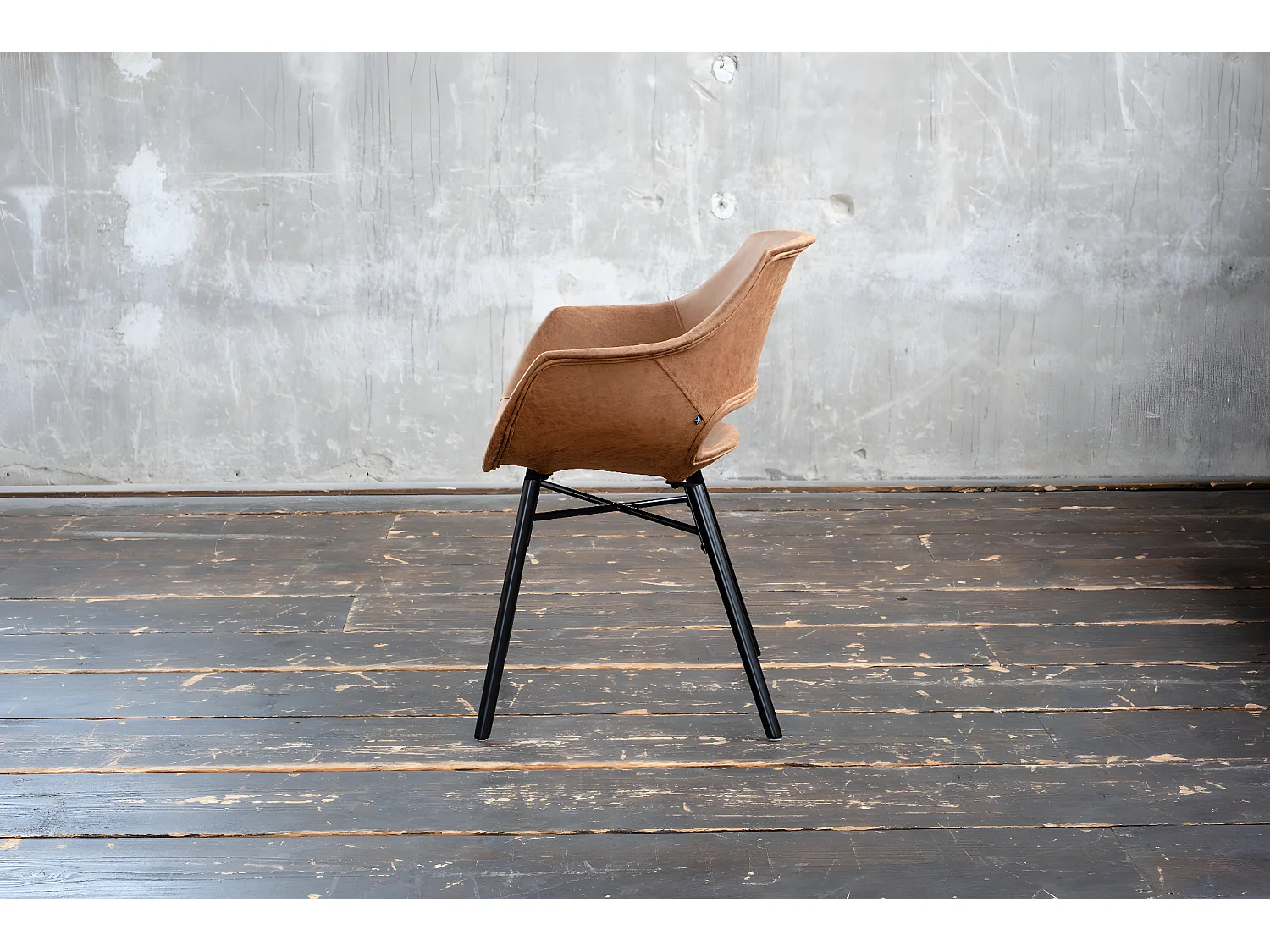 Stuhl - Braun Microfaser - ZAJA