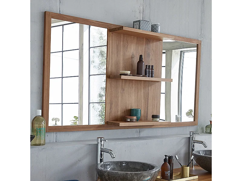 Miroir en teck massif 160x80 cm