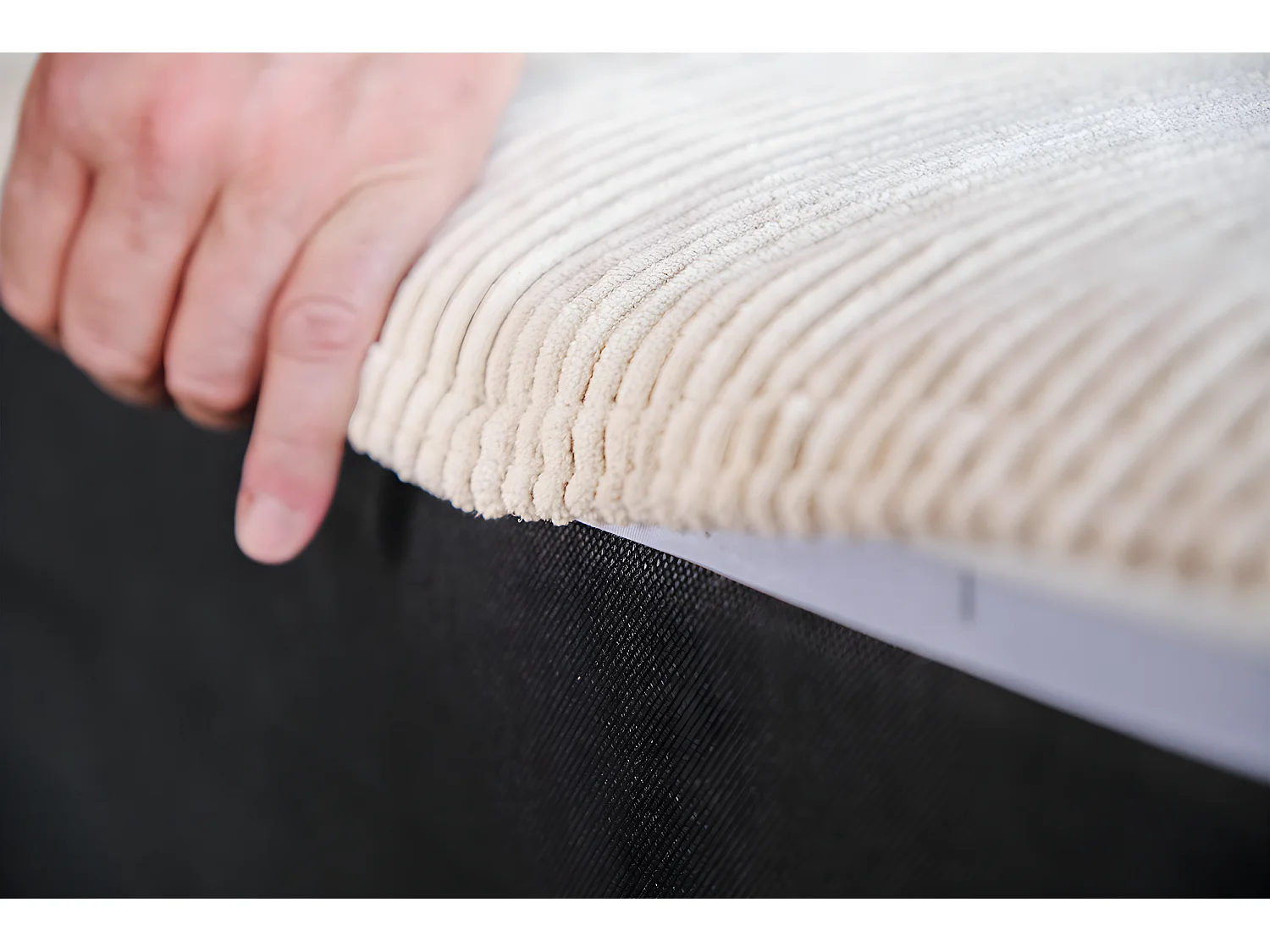 Modulsofa - Cremeweiß Cord - WIOLO SOFT