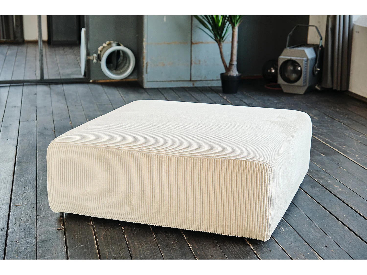 Divano modulare - bianco crema Velluto a coste - WIOLO SOFT