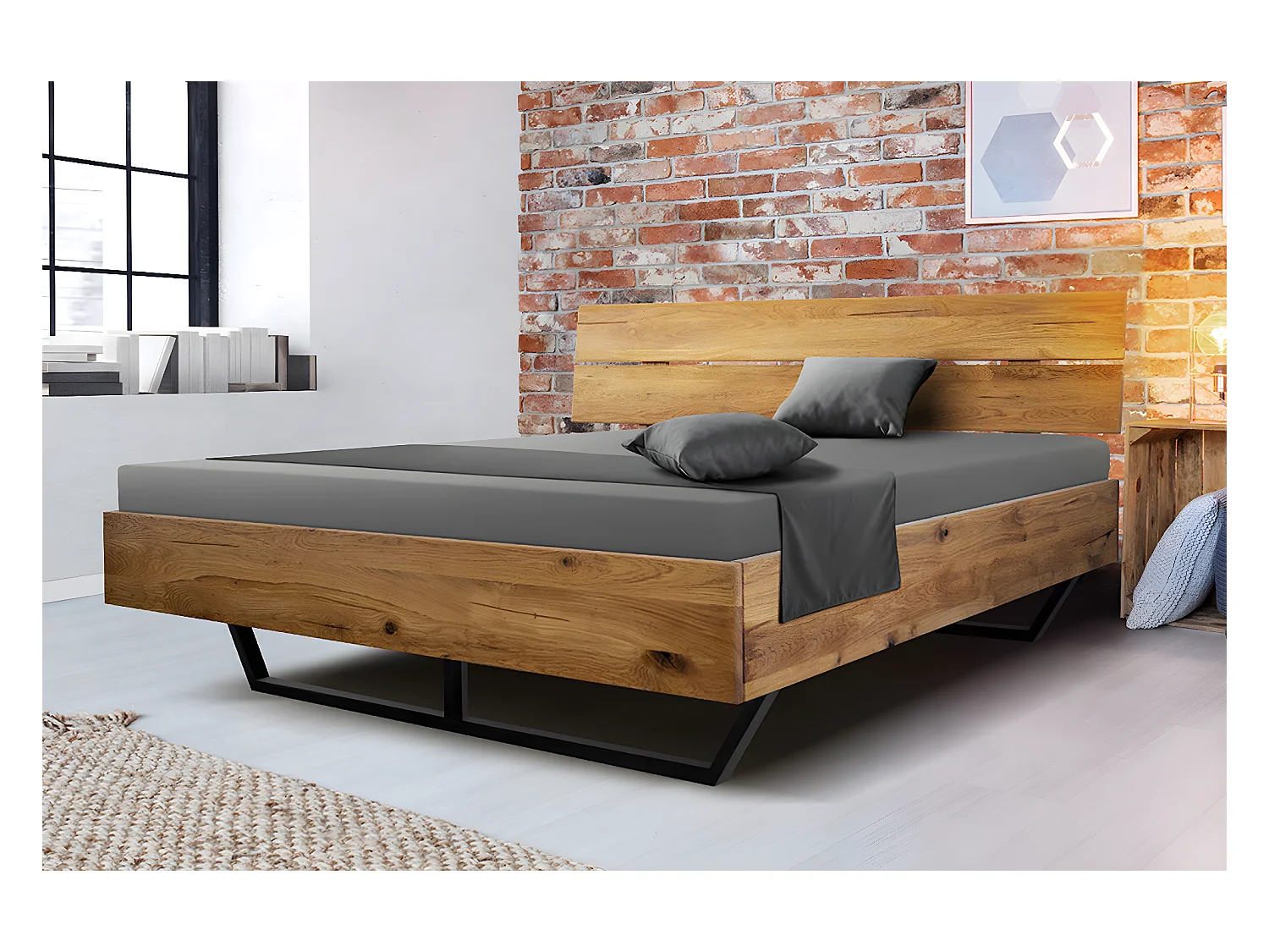 Letto - marrone Legno - LYNDON