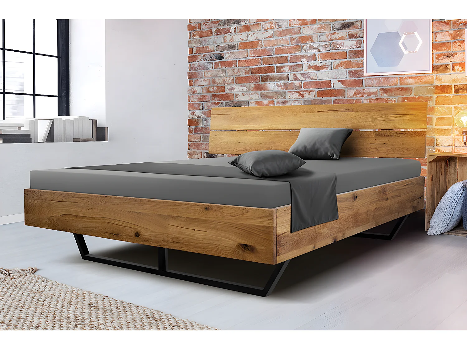 Letto - marrone Legno - LYNDON