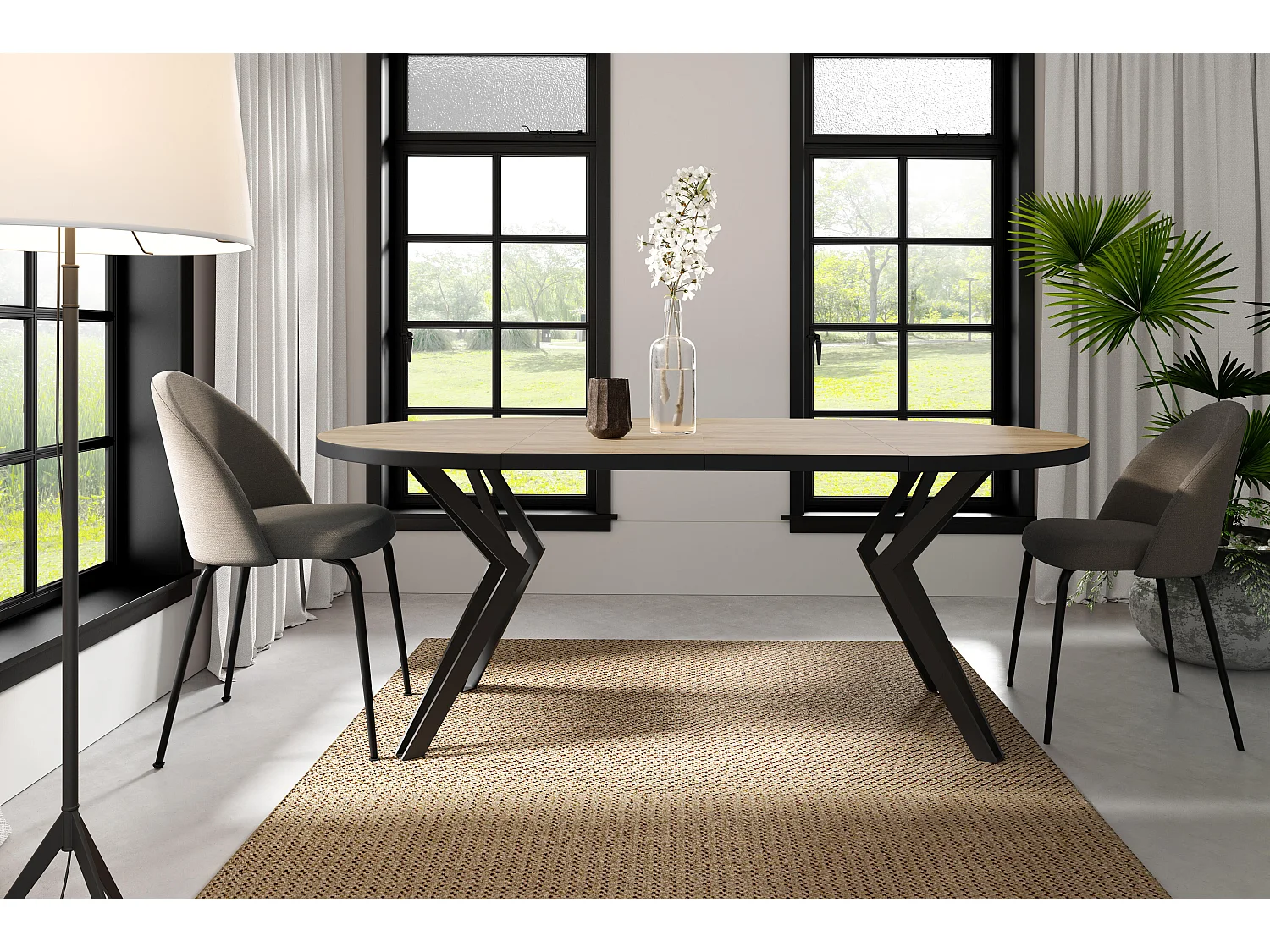 Esstisch RANDI DT100 100x176x76 Beige