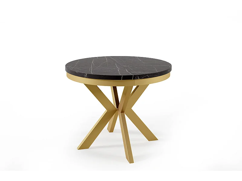 Eetkamertafel EDDER DT120 120x196x76 Zwart