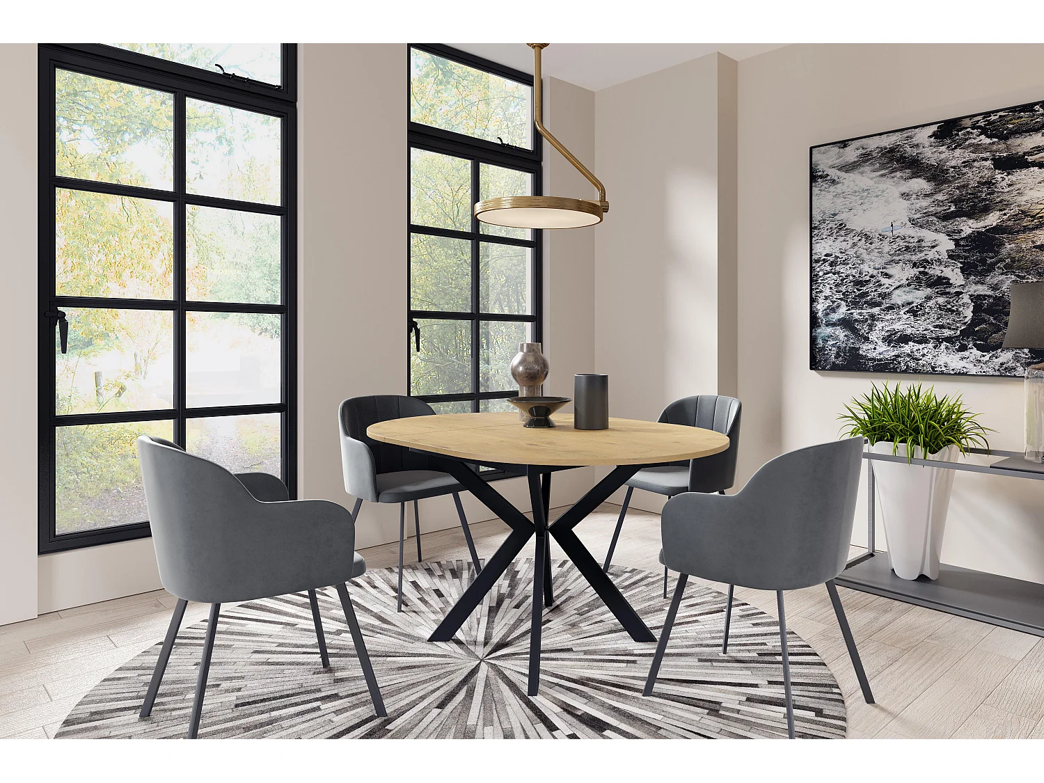 Tavolo Da Pranzo LEIA DT100 100x138x78 Arancione